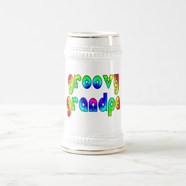 Fun Gifts for Grandfathers : Groovy Grandpa Beer Stein (Center)