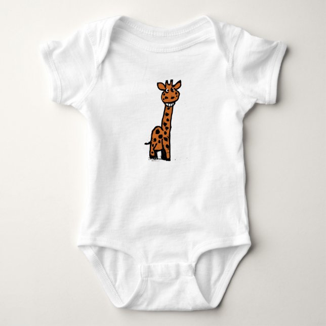 Fun Giraffe Baby Bodysuit (Front)