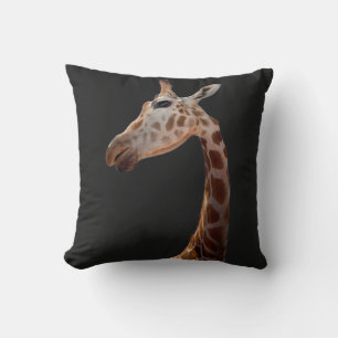 Fun Giraffe photo Throw Pillow