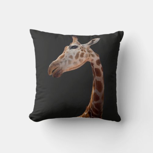 Fun Giraffe photo  Throw Pillow