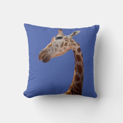 Fun Giraffe photo  Throw Pillow