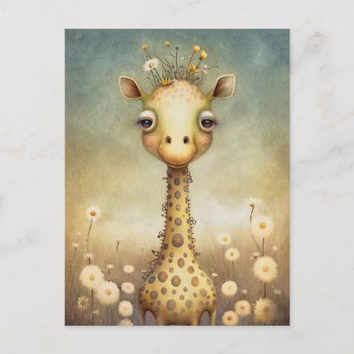 Fun Giraffe Postcard