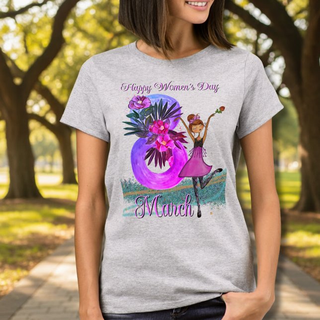 Fun Girl 8 March International Women’s Day T-Shirt (Fun Girl 8 March International Women’s Day T-Shirt
)