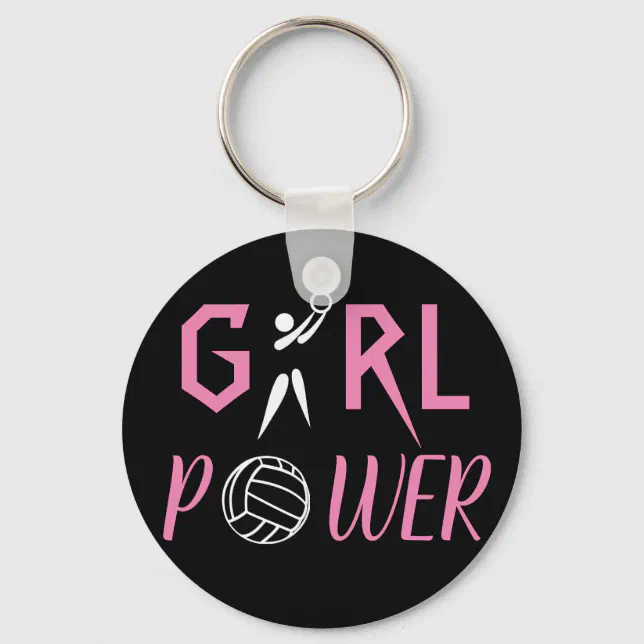 Fun Girl Power Netball Keychain Zazzle