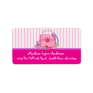 Fun Girl Purse Return Address Labels. Label