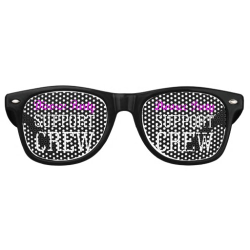 Fun Girls Night Out support crew Divorce Party Retro Sunglasses