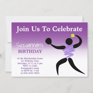 Fun Girls Softball Custom Birthday Party