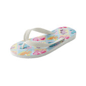 fun girls unicorn fantasy flip flops | Zazzle