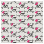 Fun Girly Skull Fabric