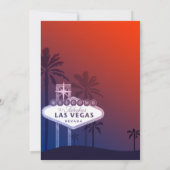 Fun Glamorous Las Vegas Bridal Shower Invitation (Back)