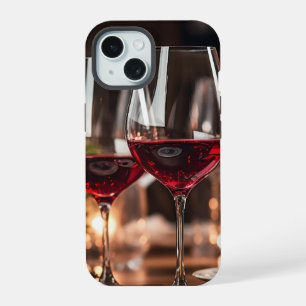 Fun Glass of Wine iPhone 15 Case