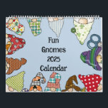 Fun Gnomes 2025 Family Friendly Calendar<br><div class="desc">Bring a smile to your space every month with this delightful Fun Gnomes 2025 Calendar! Featuring a variety of quirky, family-friendly gnomes dressed in colorful outfits, this calendar is perfect for adding a playful touch to your home, office, or classroom. Each page is filled with whimsical gnome designs that are...</div>