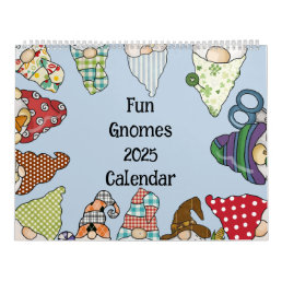 Fun Gnomes 2025 Family Friendly Calendar