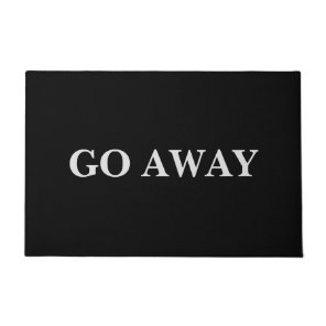 Fun "Go Away" Doormat