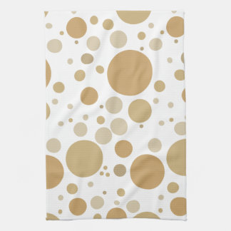 Fun Gold Champagne Bubbles Pattern Towel