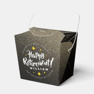 Fun Gold Glitter Stars Retirement New Adventures