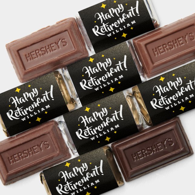 Fun Gold Glitter Stars Retirement New Adventures Hershey's Miniatures (Assorted)