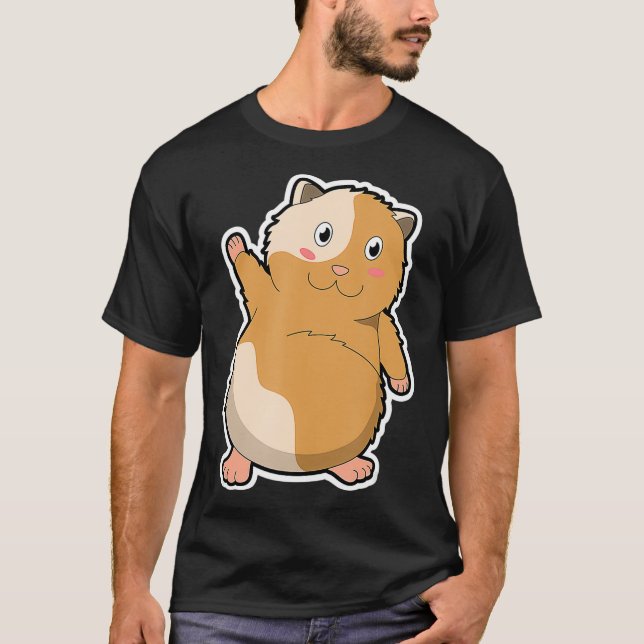 Fun gold hamster hamster girl children  (4) T-Shirt (Front)