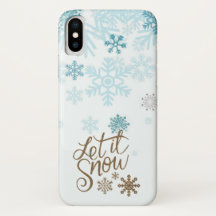 Fun Gold Sparkles Let it Snow