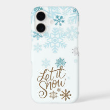 Fun Gold Sparkles Let it Snow