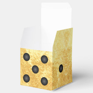 Fun Gold Winner Bunco Dice Party Favor Box