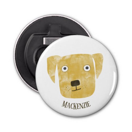 Fun Golden Labrador Retriever Dog Personalized Bottle Opener