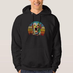 Fun  Golden Retriever Retro Vintage Hoodie