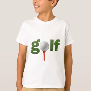 Fun Golf Design T-shirt by elizme1 at Zazzle