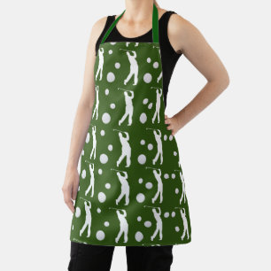 Fun Golf Golfing Golfer Pattern Apron