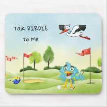 Fun Golf Mouse Pad Talk Birdie to Me