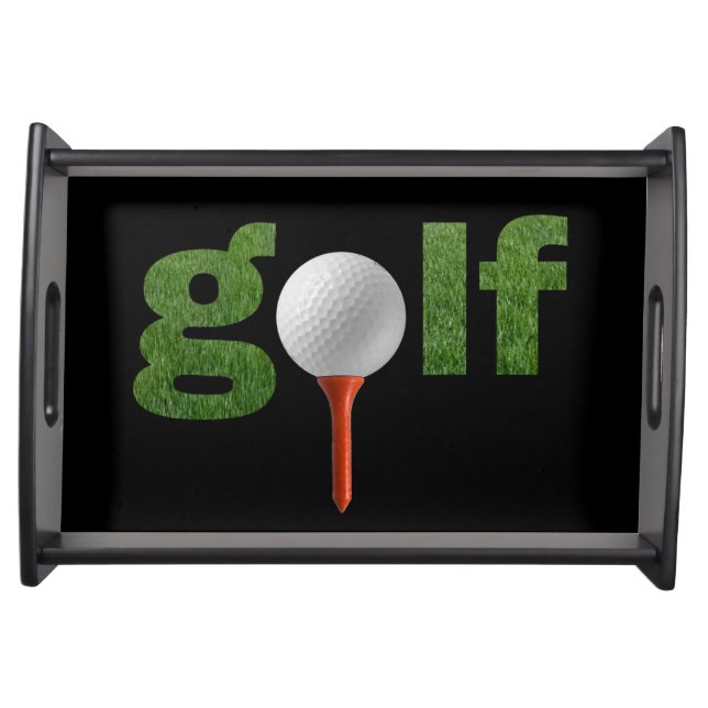 Fun Golf Sports Design Serving Tray (Front)