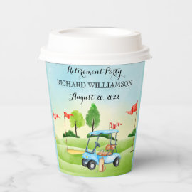 Fun Golf Theme Retirement Party   Paper Cups
