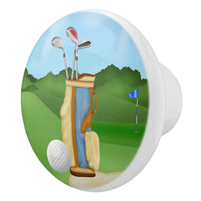 Fun Golfball sports fun home decor pull (Right)