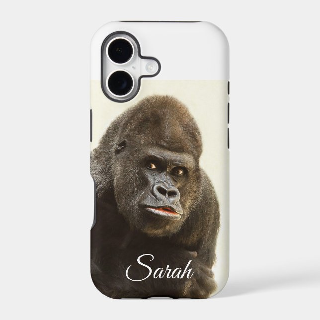 Fun Gorilla Animal Art Custom Iphone Case (Back)