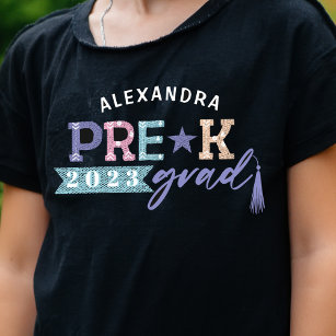 Fun Grad Colorful Personalized Pre-K Class of 2022 T-Shirt