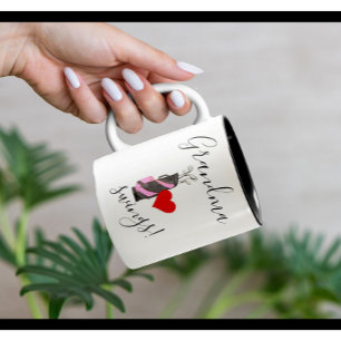 Fun Grandma Golfer Golf Bag  Two-Tone Coffee Mug