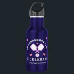 Fun Grandmas Play Pickleball Quote Stainless Steel Water Bottle<br><div class="desc">If you're the Grandma who is always looking to do fun things and you play pickleball then this water bottle is perfect for you! It's also a perfect idea from a grandchild to a fun loving pickleball playing Grandma. Add a name and you’ll never lose your bottle at the court...</div>