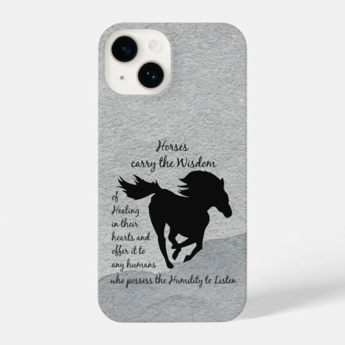 Fun Graphic Art Horses carry Wisdom  iPhone 14 Case