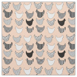 Fun Graphic Chickens Seamless Pattern Fabric