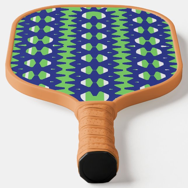 fun graphic design pickle ball paddle (Laydown)