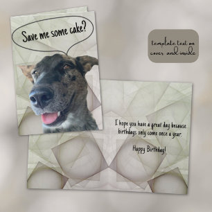 Fun Gray Brindle Cattle Dog Photograph Card