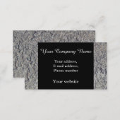 Fun gray faux rough concrete business card (Front/Back)