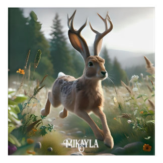 Fun Great American Jackalope Acrylic Print