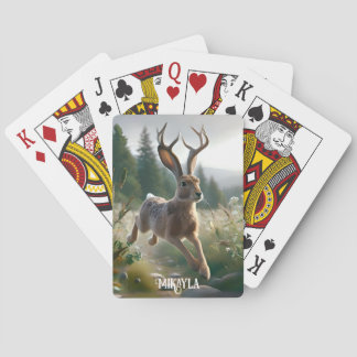 Fun Great American Jackalope Poker Cards