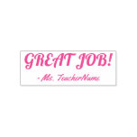[ Thumbnail: Fun "Great Job!" Teacher Rubber Stamp ]