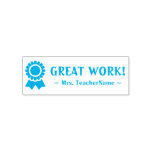 [ Thumbnail: Fun "Great Work!" Teaching Assistant Rubber Stamp ]