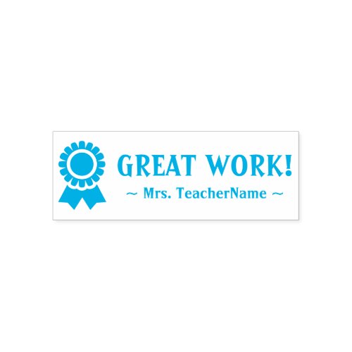Fun GREAT WORK Teaching Assistant Rubber Stamp