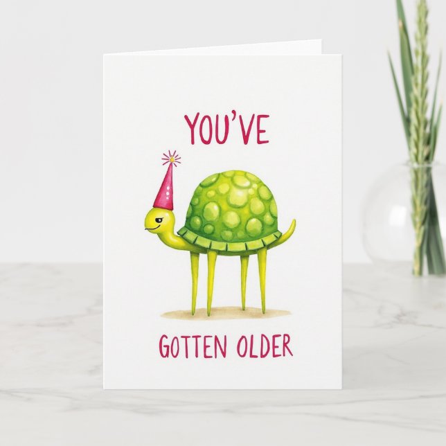 Fun Green Creature Birthday Card (Front)