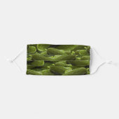 Fun Green Dill Pickles Pattern for Canners Adult Cloth Face Mask (Front, Folded)