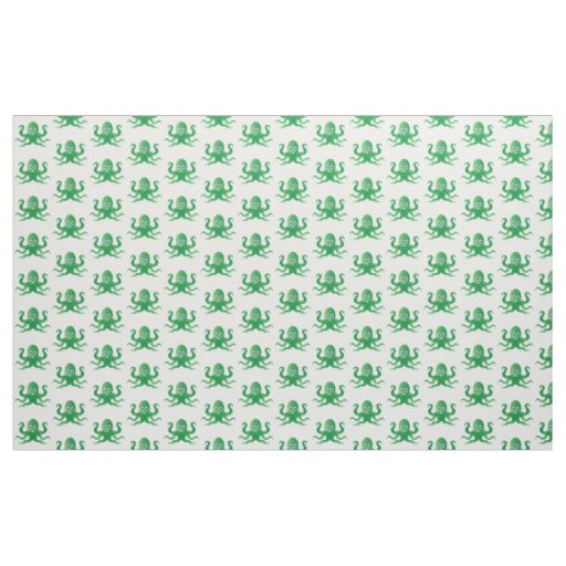 Fun green octopi fabric